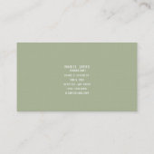 Linen Custom Business Card 名刺 (裏面)