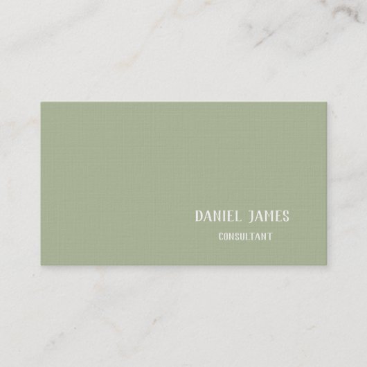 Linen Custom Business Card 名刺 (正面)