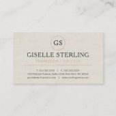 Linen Gold Luxury Minimalist Professional  名刺 (正面)