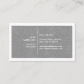 LINEN GRAYのイニシャル/モノグラム付きボックスロゴ 名刺 (裏面)