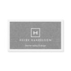 LINEN GRAYのイニシャル/モノグラム付きボックスロゴ