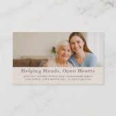 Linen Home Caregiver QR Code Certified Support 名刺 (裏面)