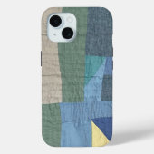 Linen Modern Patchwork Quilt phone case Case-Mate iPhoneケース (裏面)