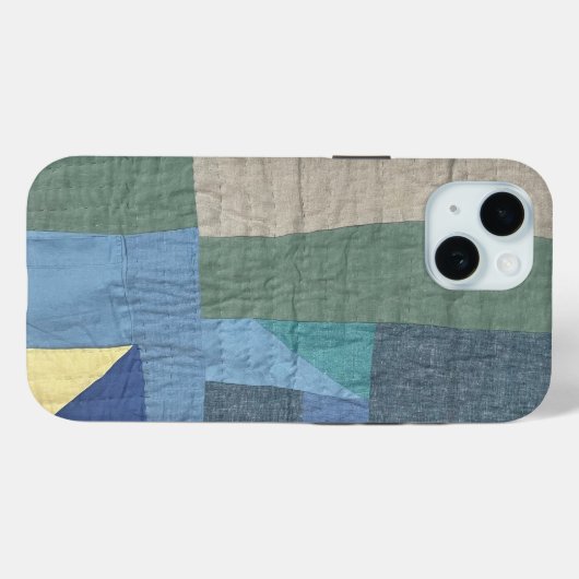Linen Modern Patchwork Quilt phone case Case-Mate iPhoneケース (裏面 (横))
