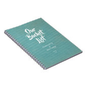 Linen Our フェイク Bucket List Couple Keepsake Journal ノートブック (右側)