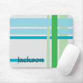 Lines in Blue and Lines in Green マウスパッド (マウス)