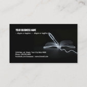 Lines of Creation: Pen and Book in Monochrome 名刺 (裏面)
