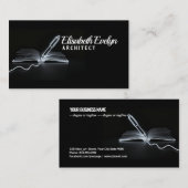 Lines of Creation: Pen and Book in Monochrome 名刺 (正面/裏面)