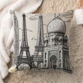 "Lines of the City" クッション (ブランケット)