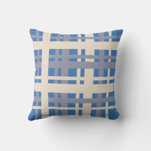 Lines Pattern Throw Pillow クッション (裏面)