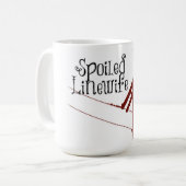 Linewifeのだめにされたマグ コーヒーマグカップ (正面左)