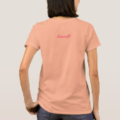 Linewife Burn Out Tee-Pink Tシャツ (裏面)