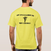 Lineworkerを感謝していして下さい Tシャツ (裏面)