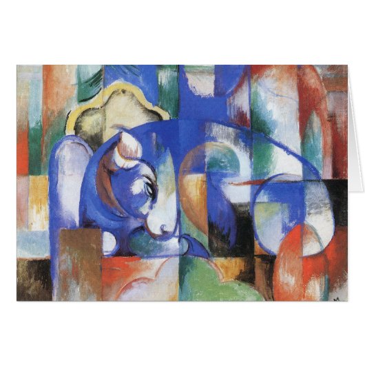 Ling Bull by Franz Marc, Cubism Artヴィンテージ (正面横)