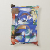 Ling Bull by Franz Marc, Cubism Artヴィンテージ アクセントクッション (裏面(縦))