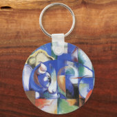 Ling Bull by Franz Marc, Cubism Artヴィンテージ キーホルダー (正面)