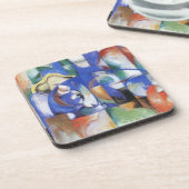 Ling Bull by Franz Marc, Cubism Artヴィンテージ コースター (左側)