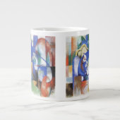 Ling Bull by Franz Marc, Cubism Artヴィンテージ ジャンボコーヒーマグカップ (正面)