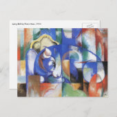 Ling Bull by Franz Marc, Cubism Artヴィンテージ ポストカード (正面/裏面)