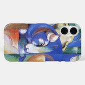 Ling Bull by Franz Marc, Cubism Artヴィンテージ Case-Mate iPhoneケース (裏面 (横))