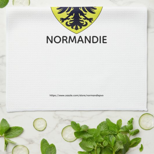 Linge de cuisine - blason de L'Aigle - Normandie キッチンタオル (折り畳み)