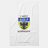 Linge de cuisine - blason de L'Aigle - Normandie キッチンタオル (縦)