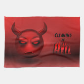 Linge De Cuisine Devilmoji キッチンタオル (横)