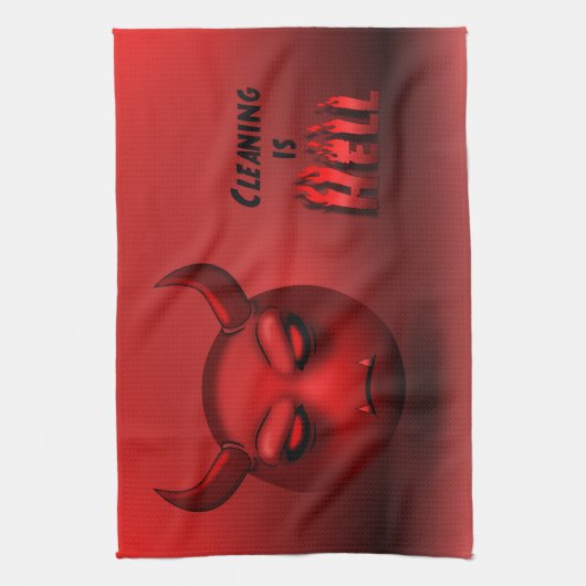 Linge De Cuisine Devilmoji キッチンタオル (縦)
