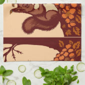🐿️ Linge de Cuisine Écureuil d'Automne – Torchon  キッチンタオル (折り畳み)