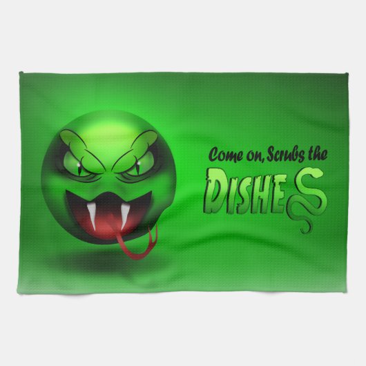 Linge De Cuisine Snakemoji キッチンタオル (横)