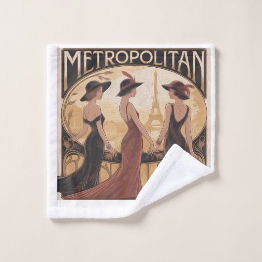 Linge de toilette  Metropolitan Art Nouveau ウォッシュタオル (ウォッシュタオル)