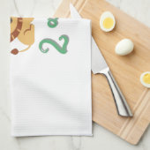 Linge j'ai 2ans - cadeau anniversaire Lion  キッチンタオル (四つ折り)