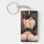 Lingerie model Photo Key Chain キーホルダー (正面)