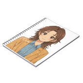 LingOrm、Orm Kornaphat アニメイラスト ノートブック (左側)