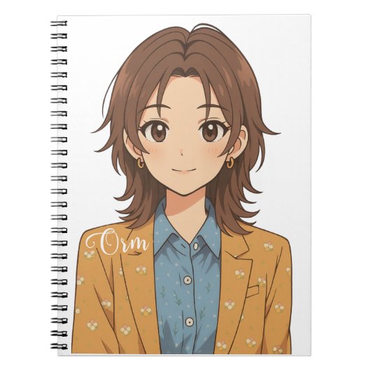 LingOrm, Orm Kornaphat Anime Illustration ノートブック (正面)