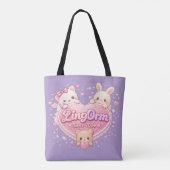 LingOrm Since 2024 かわいいバブルレター – タイGL トートバッグ (裏面)