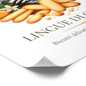 Lingue di Gatto – Vintage Italian Dessert ポスター (角)