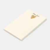 Linguine Heart Pasta Lover Custom Text ポストイット (アングル)