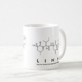 Linhペプチド名mug コーヒーマグカップ (正面右)