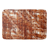 Linhas cruzadas e entalhe de quadrados enferrujado バスマット (正面)