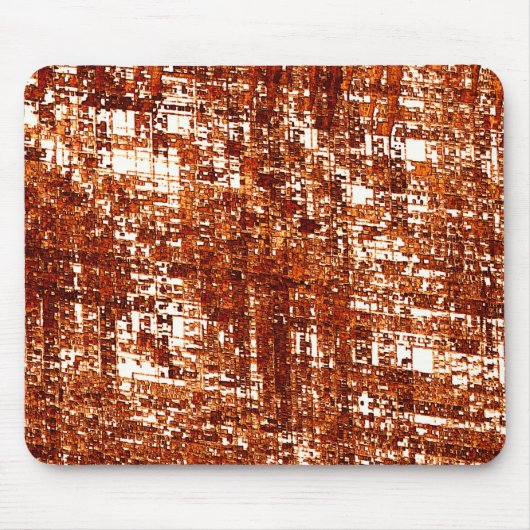 Linhas cruzadas e entalhe de quadrados enferrujado マウスパッド (正面)