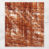 Linhas cruzadas e entalhe de quadrados enferrujado ワインラベル (シングルラベル)