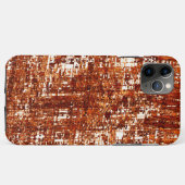 Linhas cruzadas e entalhe de quadrados enferrujado Case-Mate iPhoneケース (裏面(横))