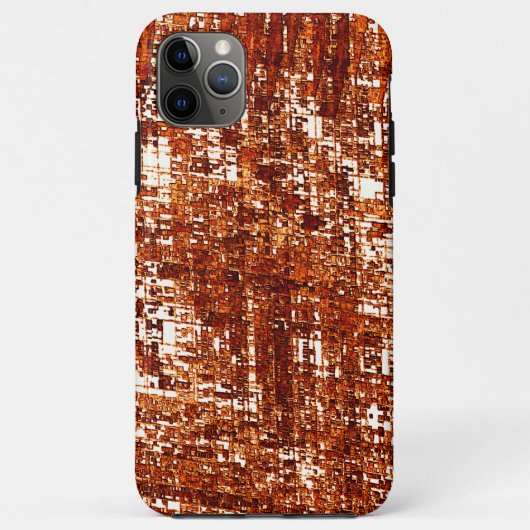 Linhas cruzadas e entalhe de quadrados enferrujado Case-Mate iPhoneケース (裏面)