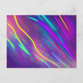 Linien in verschiedenen Neon Farben   ポストカード