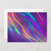 Linien in verschiedenen Neon Farben   ポストカード (正面/裏面)
