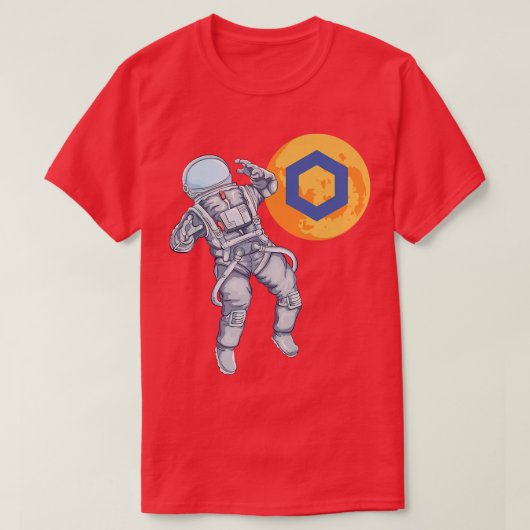 LINK Crypto Blockchain Chainlink Cryptocurrency As Tシャツ (デザイン正面)
