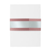 Linked Leaf Monogram - Rose Gold 招待状ベリーバンド (裏面例)