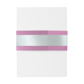 Linked Leaf Monogram - Rose Pink 招待状ベリーバンド (裏面例)