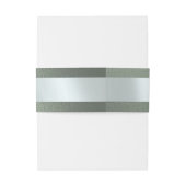 Linked Leaf Monogram - Sage 招待状ベリーバンド (裏面例)